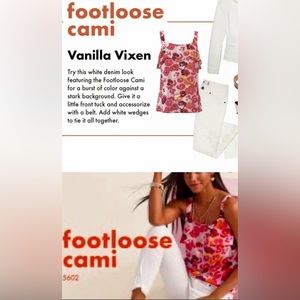 Cabi footloose XS Pansy cami